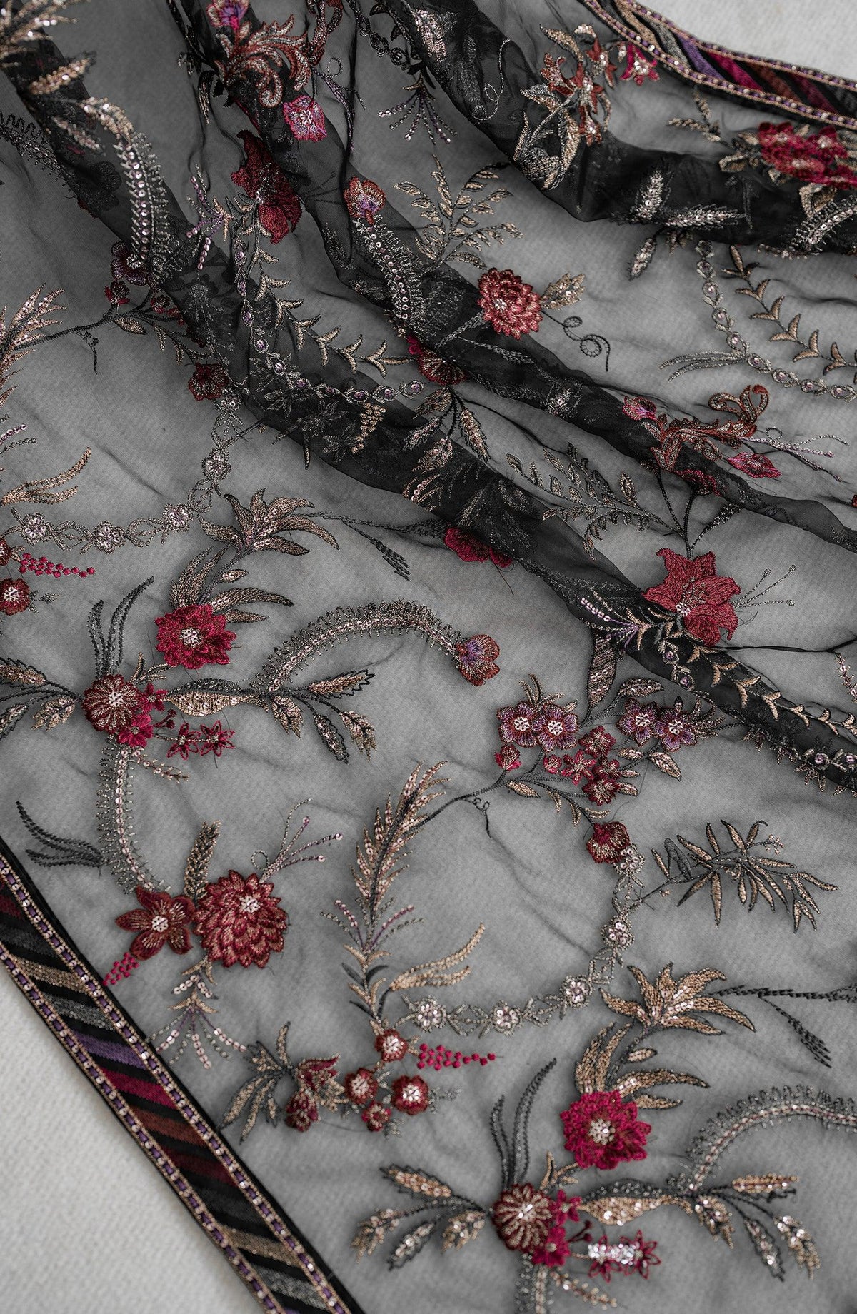 ZRF-EMC-07 Embroidered Chiffon