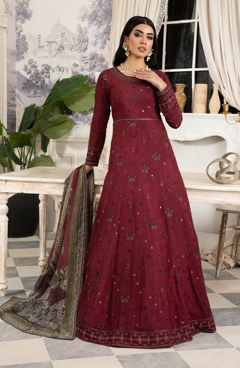 ZRF-EMRS-04 Embroidered Raw Silk